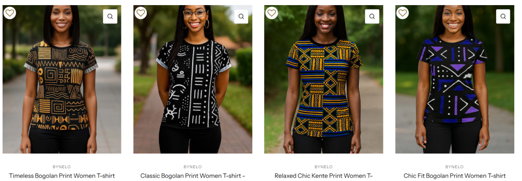 African t shirt women's