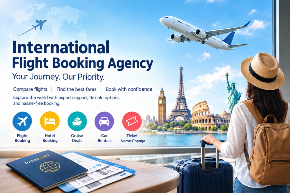 International flight booking agency for worldwide travel