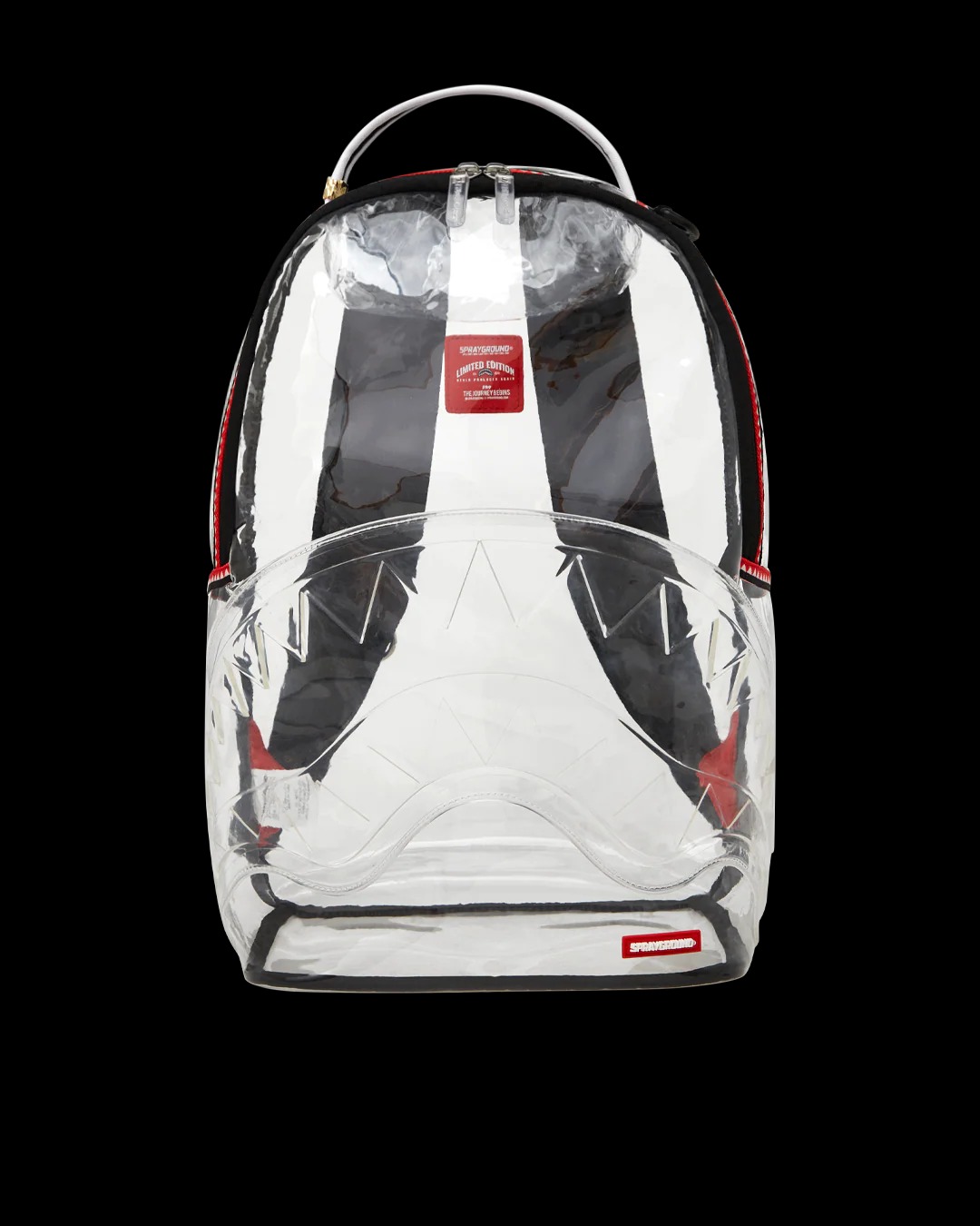 100% CLEAR BACKPACK SHARK