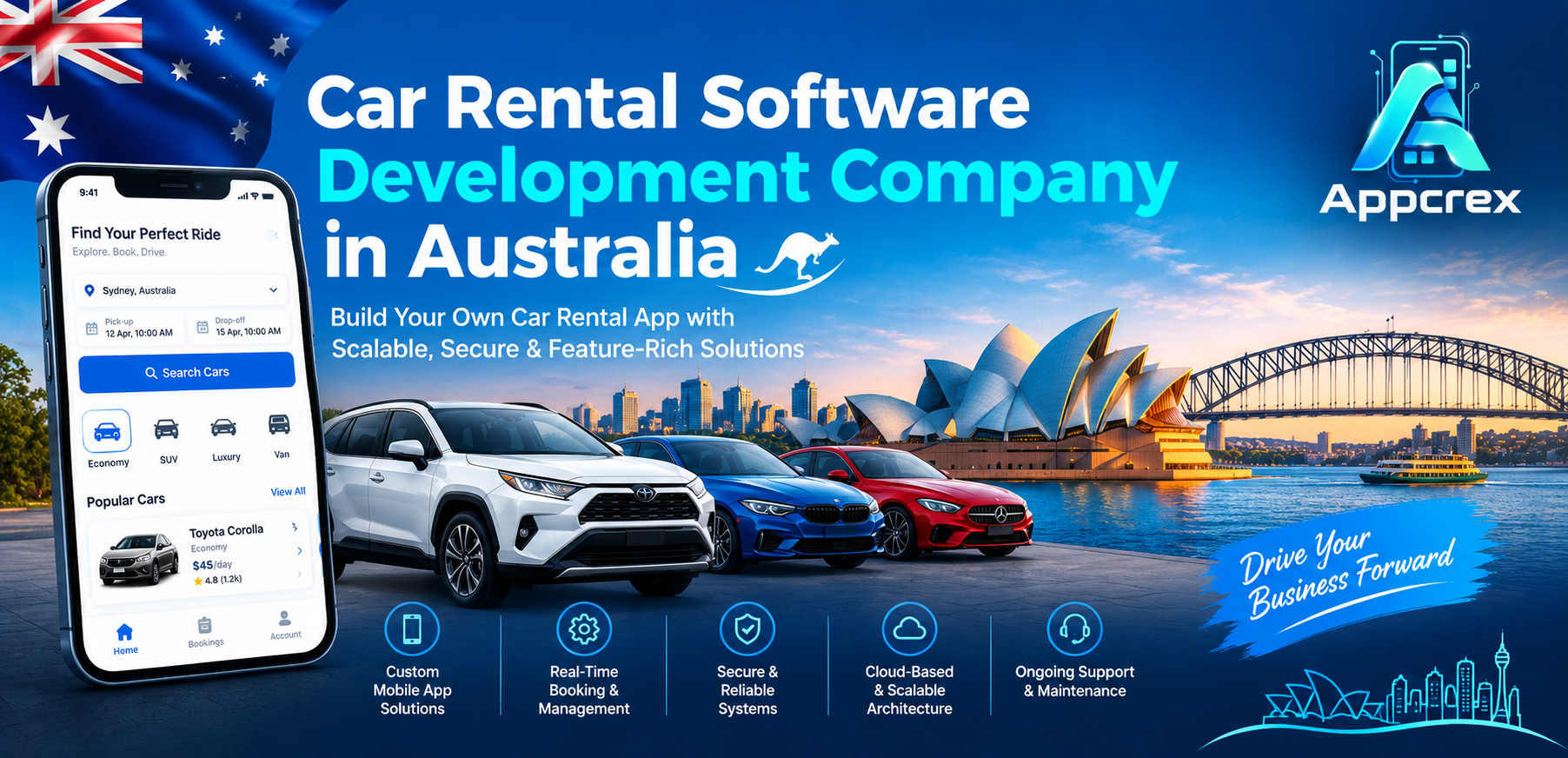 Car Rental Software Development Company in Australia: Features, Cost & Benefits