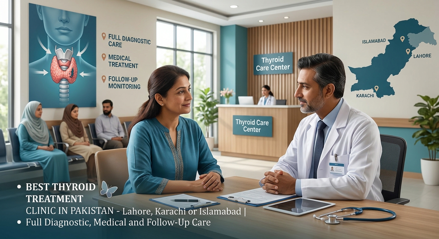 Best Thyroid Treatment Clinic in Pakistan - Lahore, Karachi or Islamabad | Full Diagnostic, Medical and Follow-Up Care