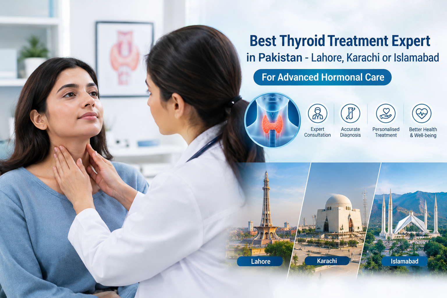 Best Thyroid Treatment Expert in Pakistan - Lahore, Karachi or Islamabad | For Advanced Hormonal Care.